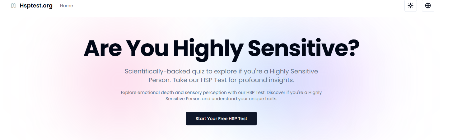 HSPTest.org - Официальный тест HSP, чтобы обнаружить высокую чувствительность медиа 1