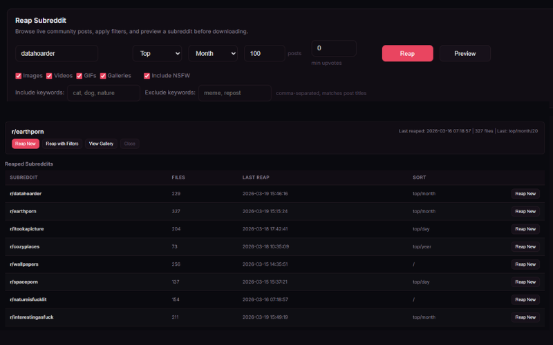 RedReap - Reddit Media Downloader gallery image