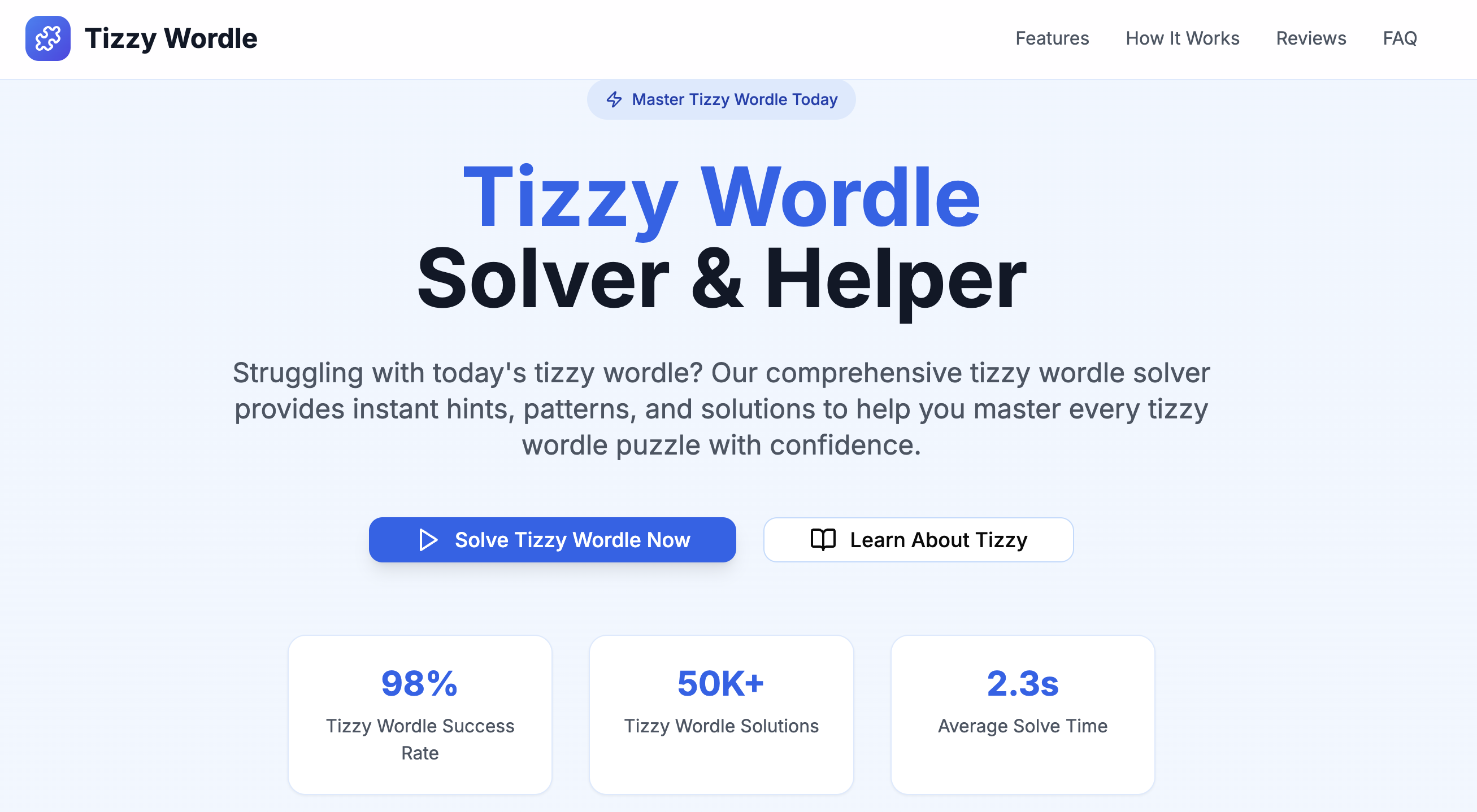 Tizzy Wordle logo
