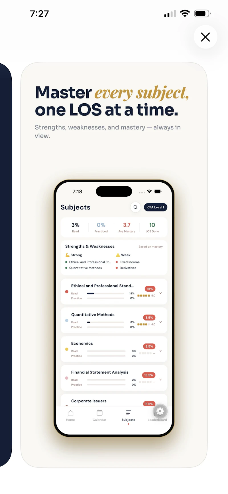 Chartered: CFA Study Planner screenshot 4