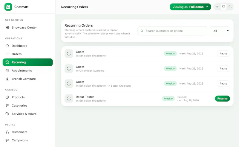 ChatMart - AI WhatsApp Orders & Bookings screenshot 3
