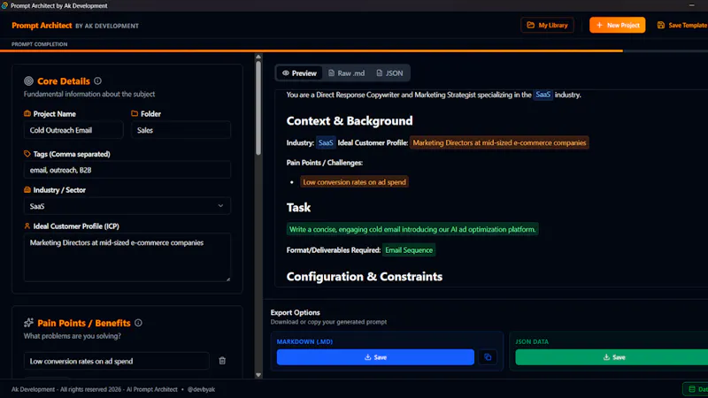 Prompt Architect screenshot 1