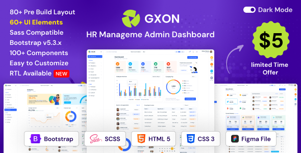 GXON | HR Management Admin Dashboard gallery image