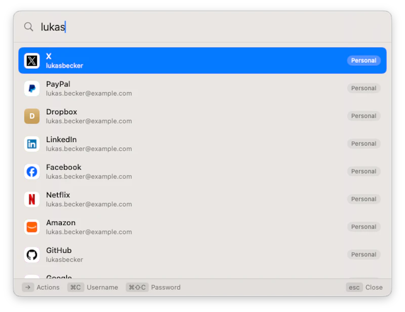 Pass Quick Access screenshot 2