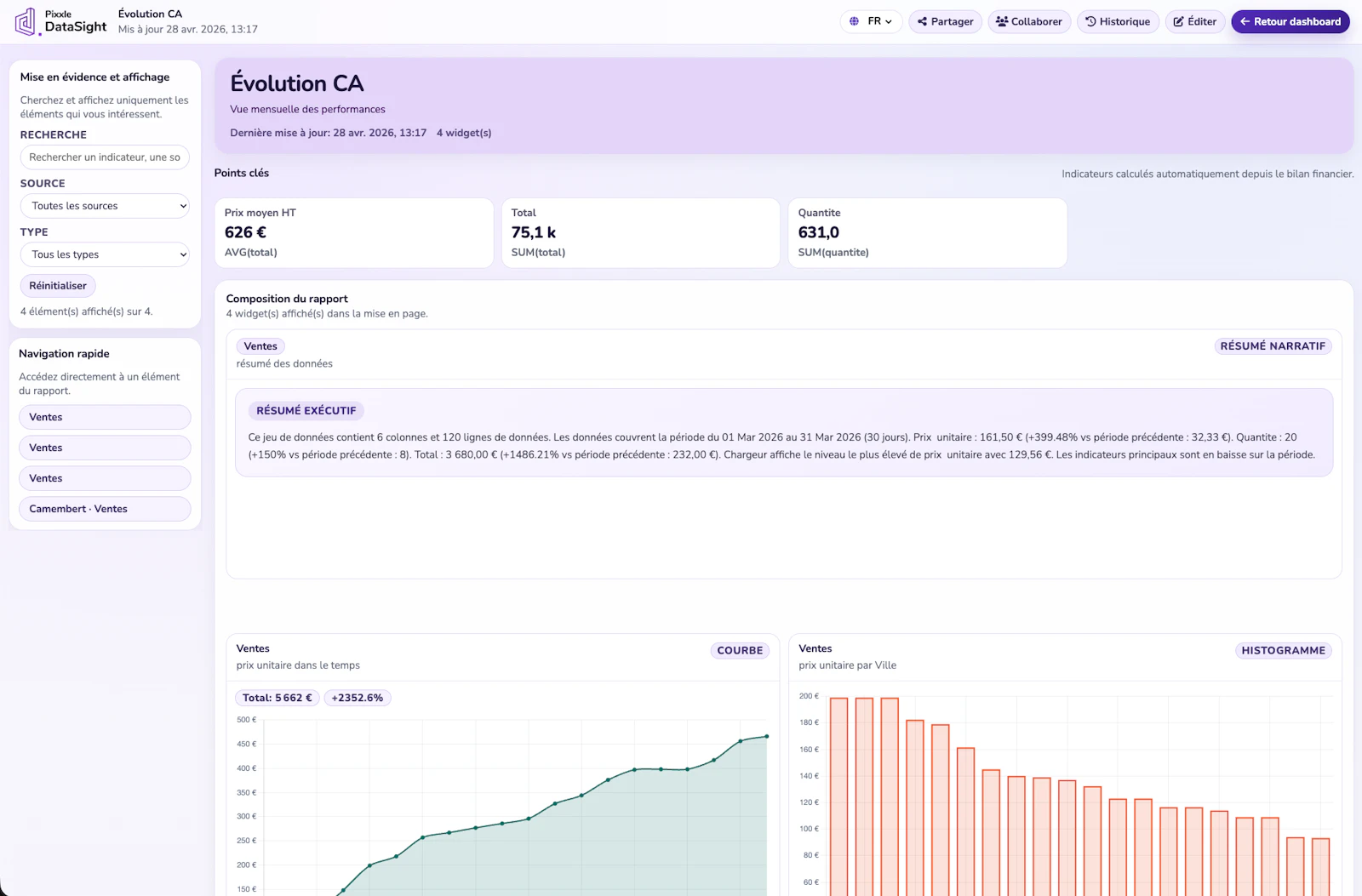 Pixxle DataSight screenshot 1