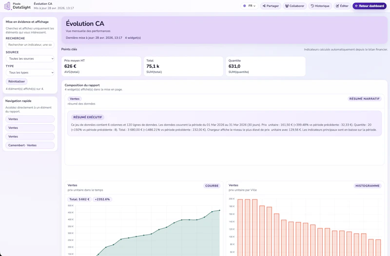 Pixxle DataSight screenshot 1