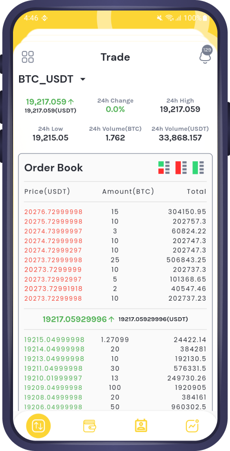 TradexPro Exchange 모바일 앱 - 암호화 구매 판매 및 거래 플러터 모바일 앱 미디어 18