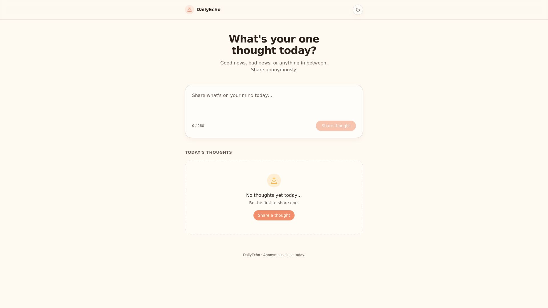 DailyEcho — Share one thought today gallery image