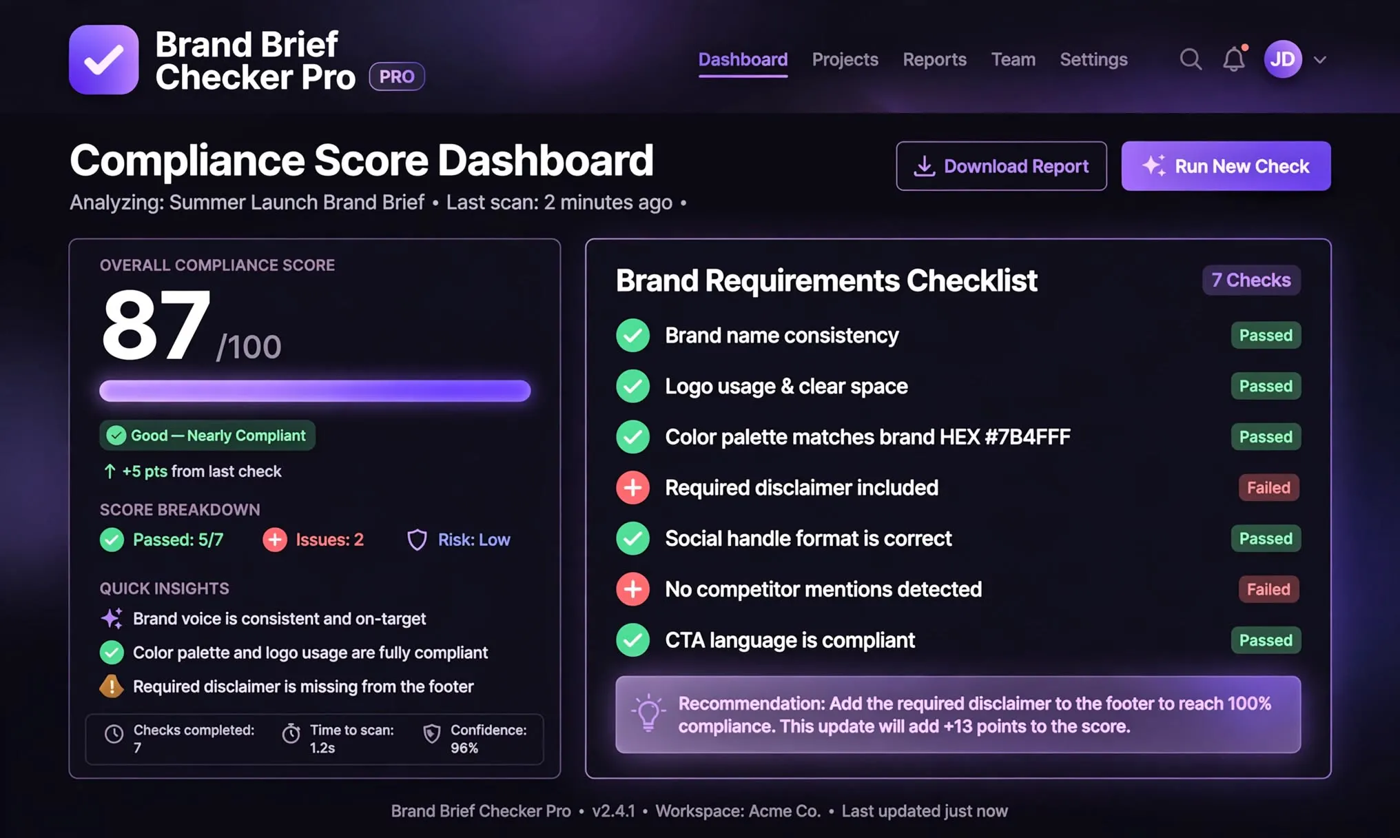Brand Brief Checker Pro  gallery image