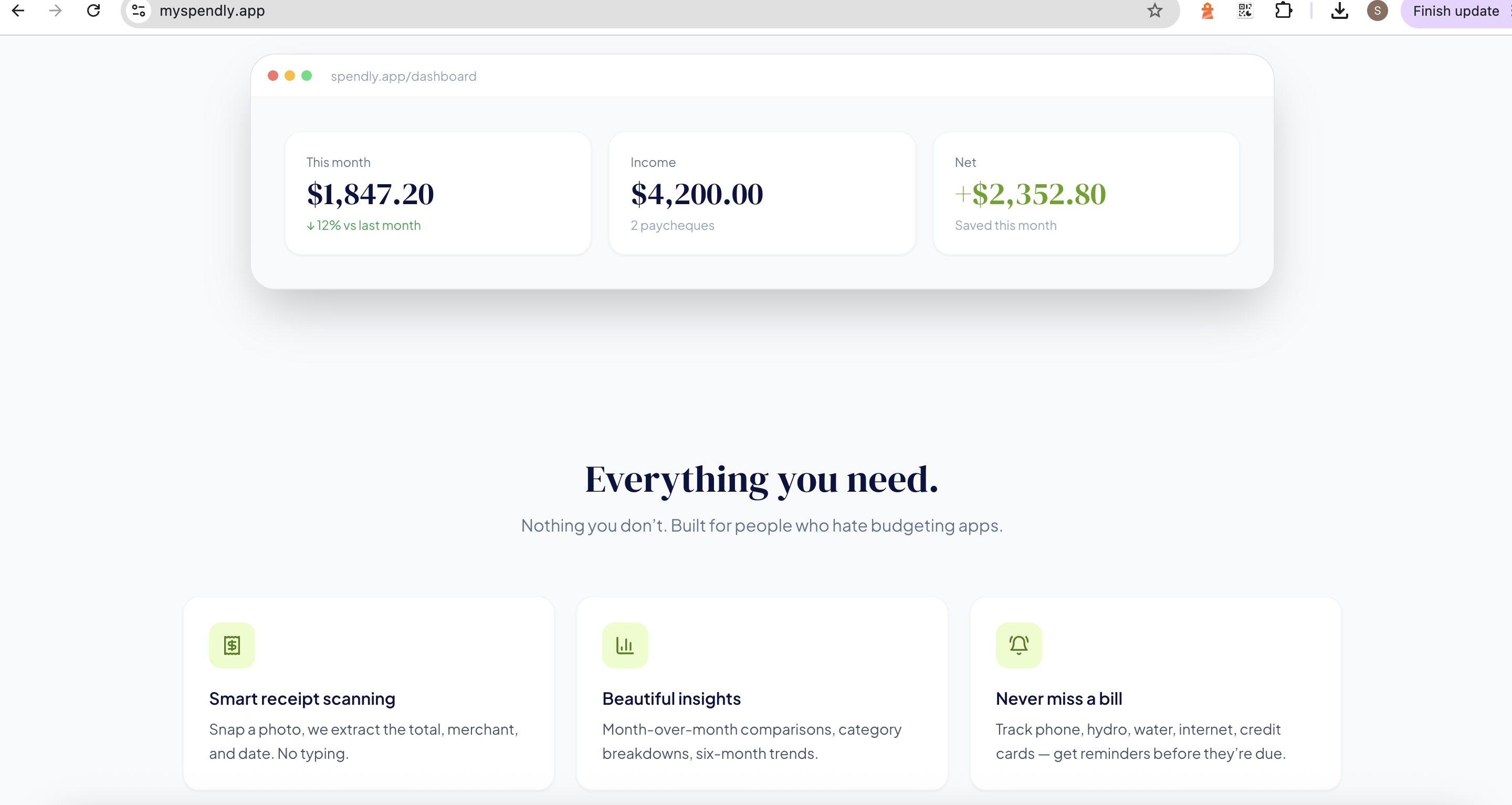 Spendly — Expense Tracker gallery image
