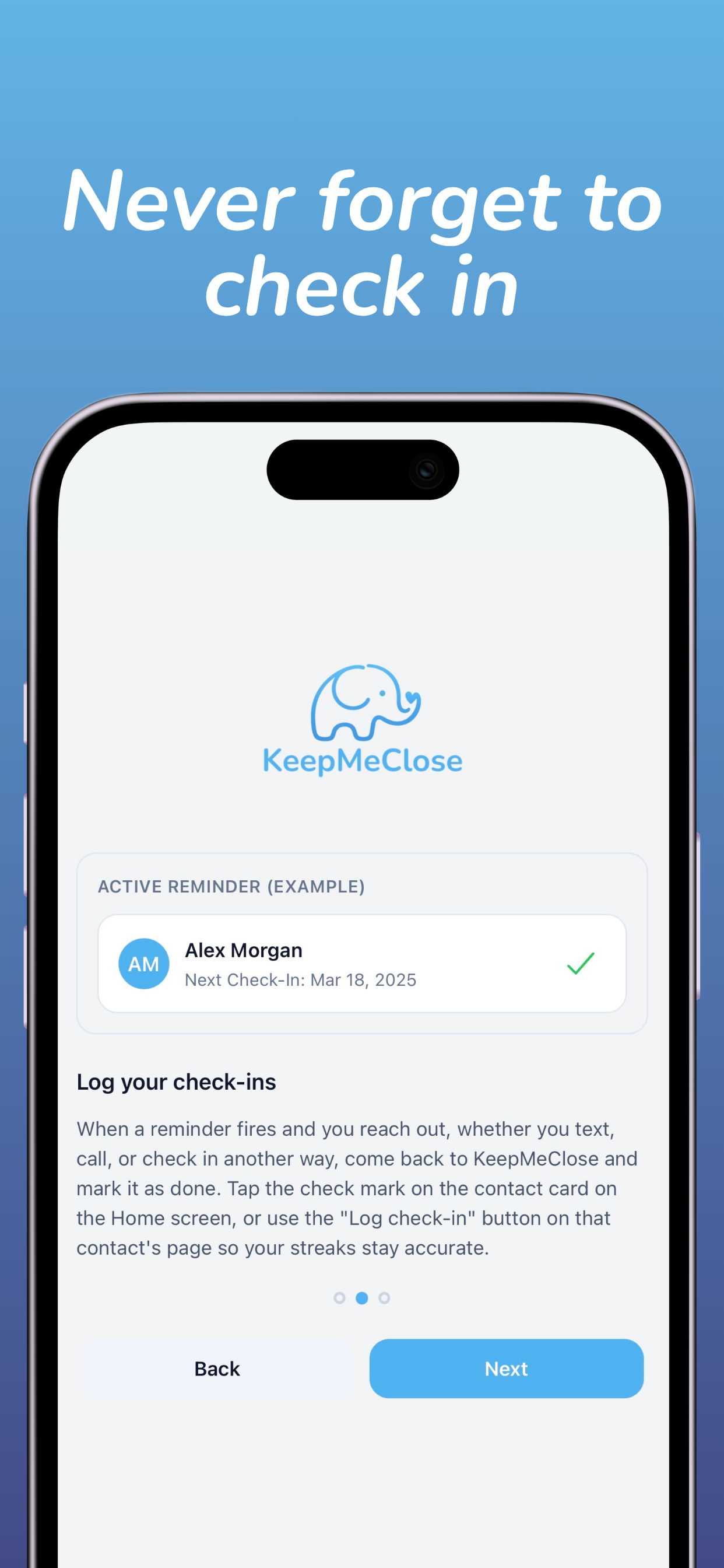KeepMeClose: Contact Reminder gallery image