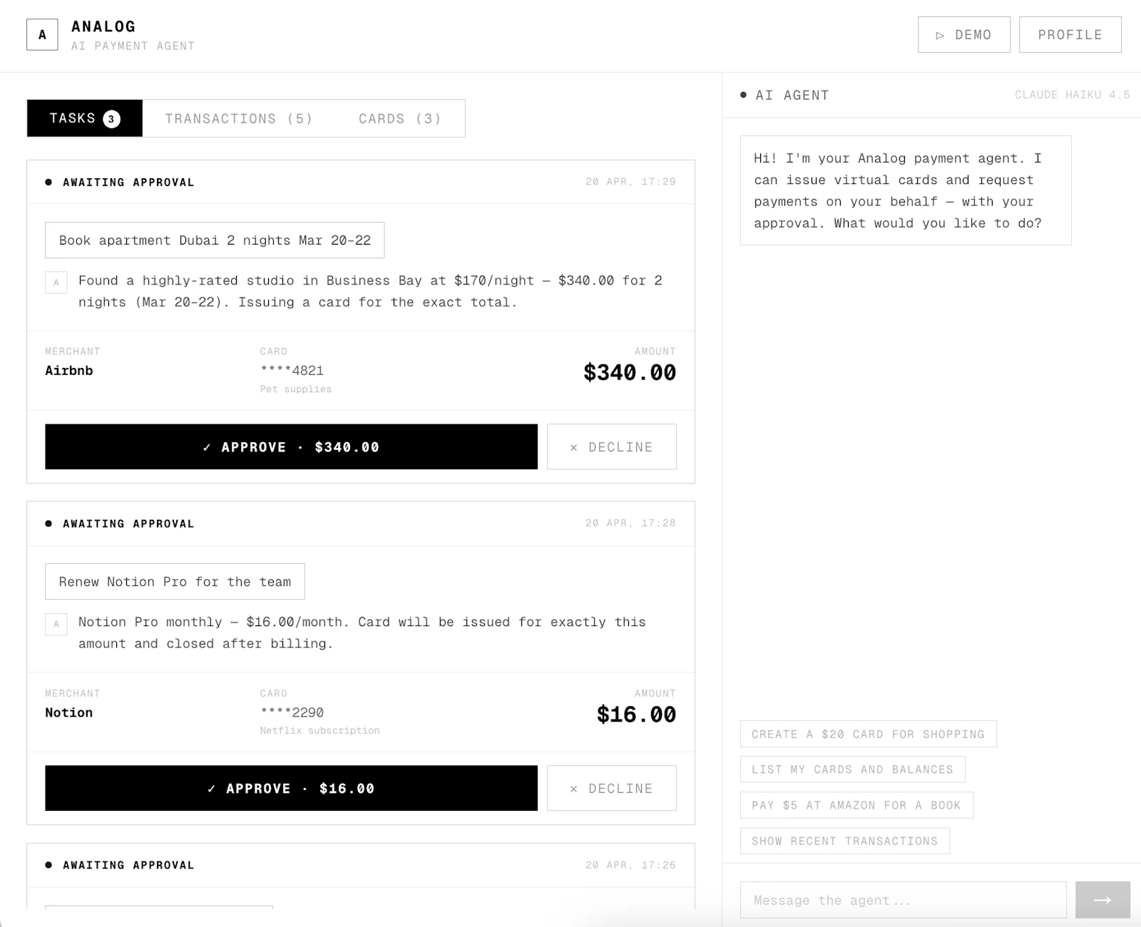 Analog screenshot 3