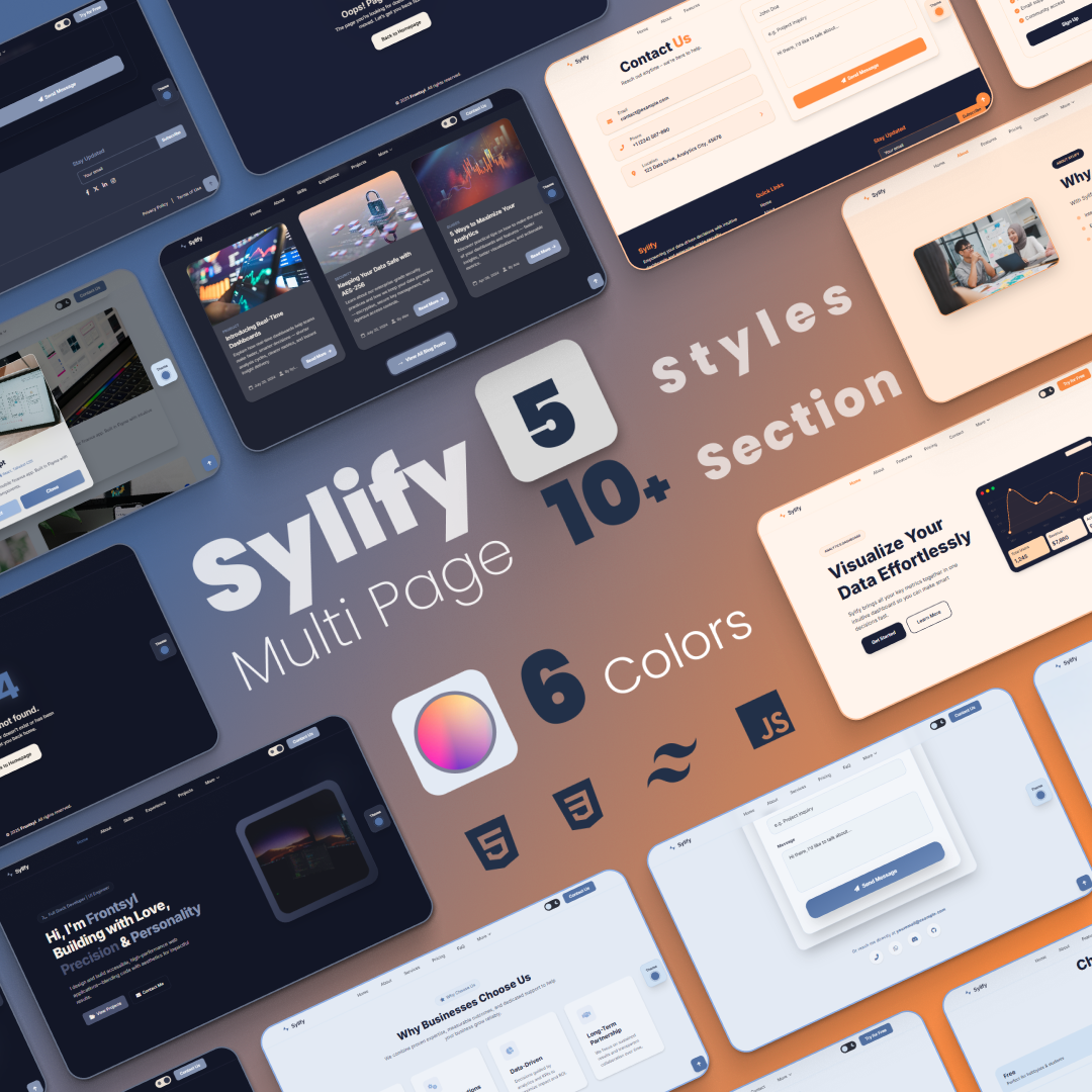 Sylify - Premium Tailwind Template