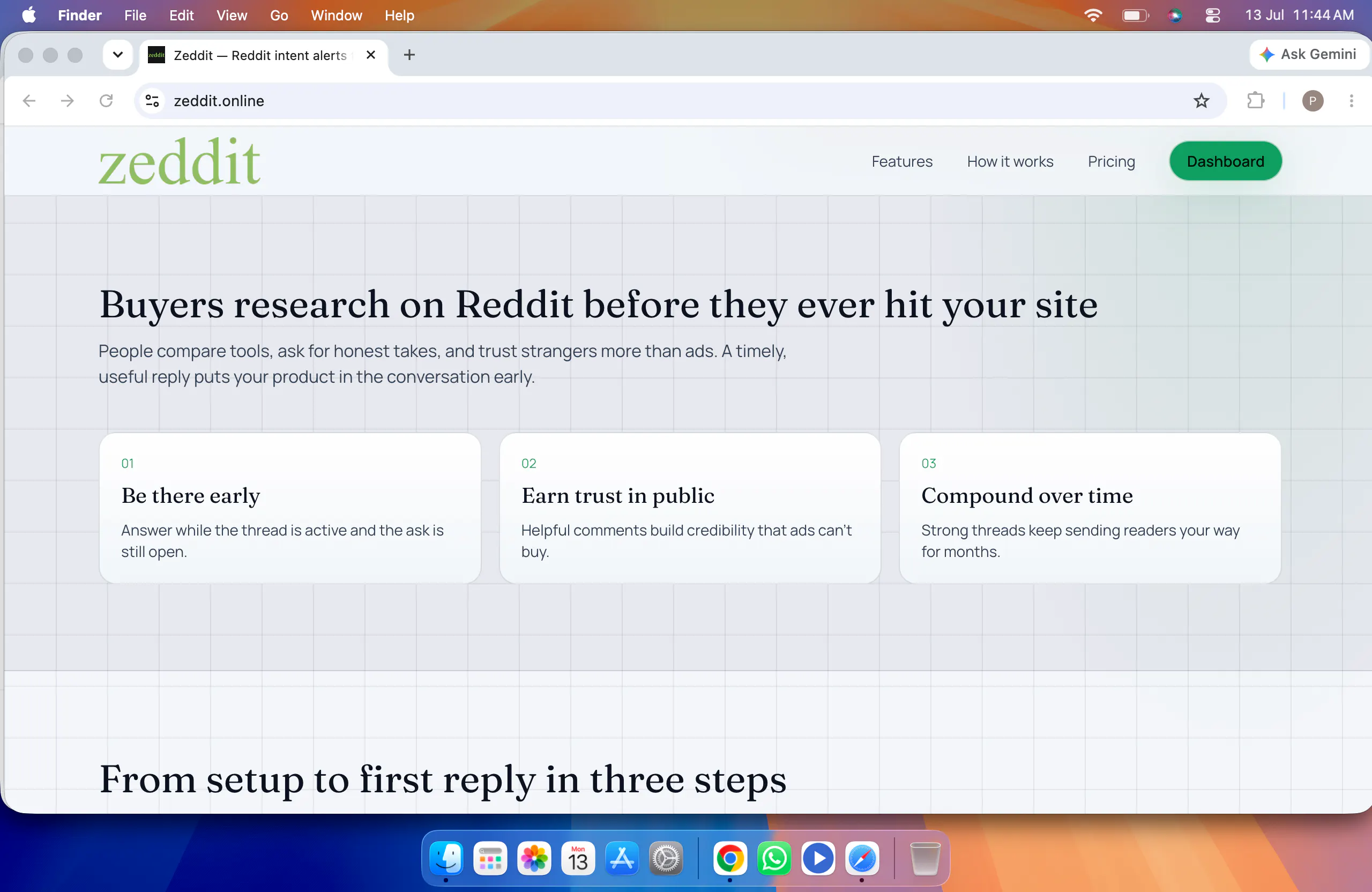 Zeddit—Reddit intent alerts for founders gallery image
