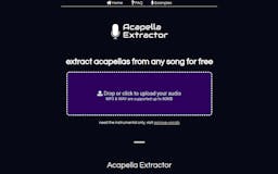 Acapella Extractor media 2