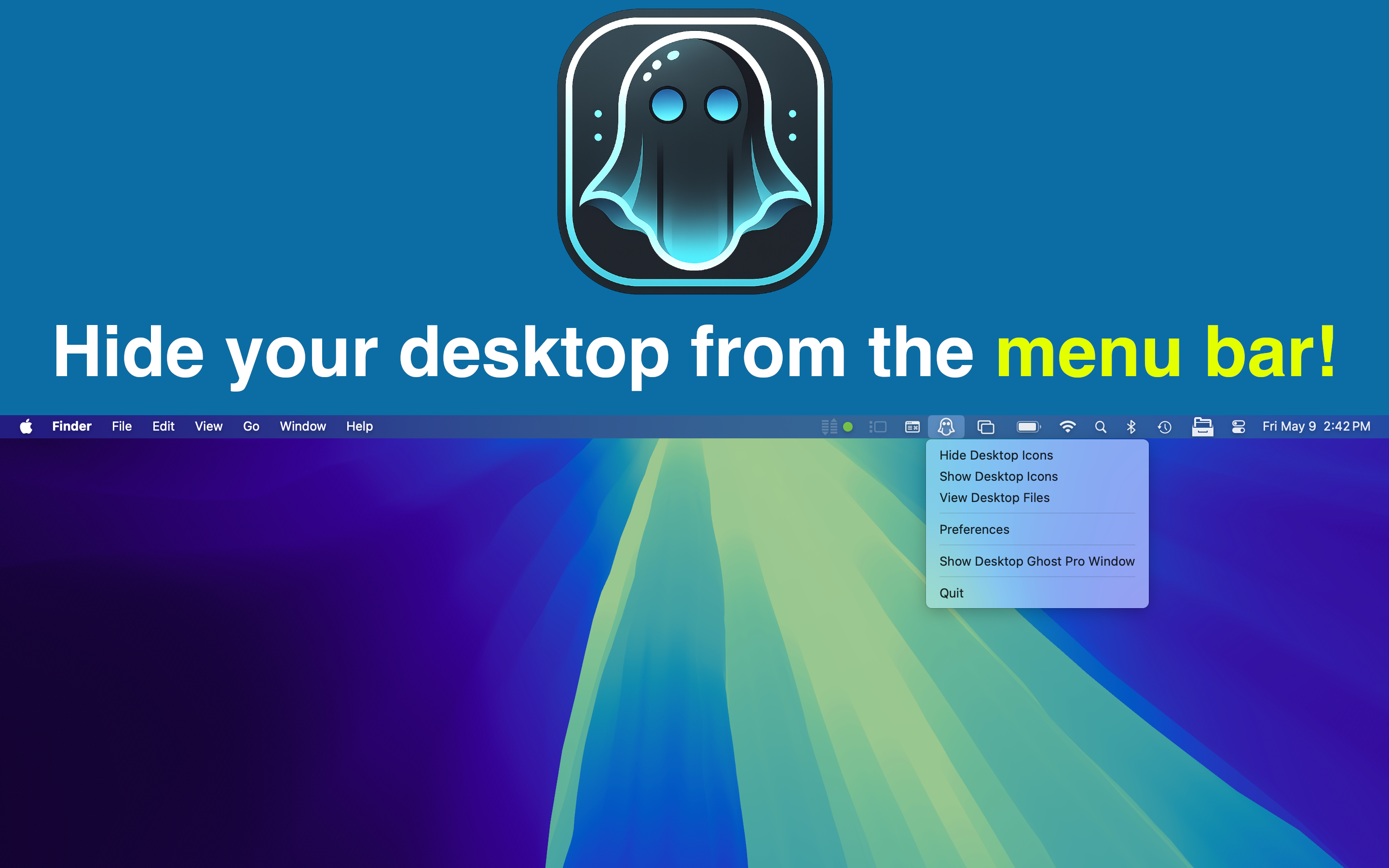 Média Desktop Ghost Pro (2.0) - Un bureau propre, instantanément 3
