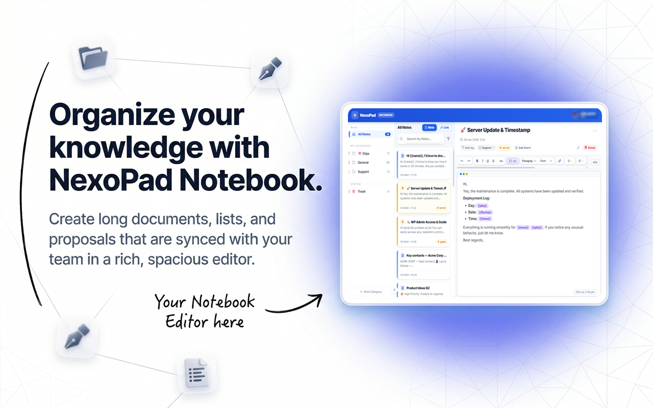 NexoPad: Text Expander, Notes & Links gallery image