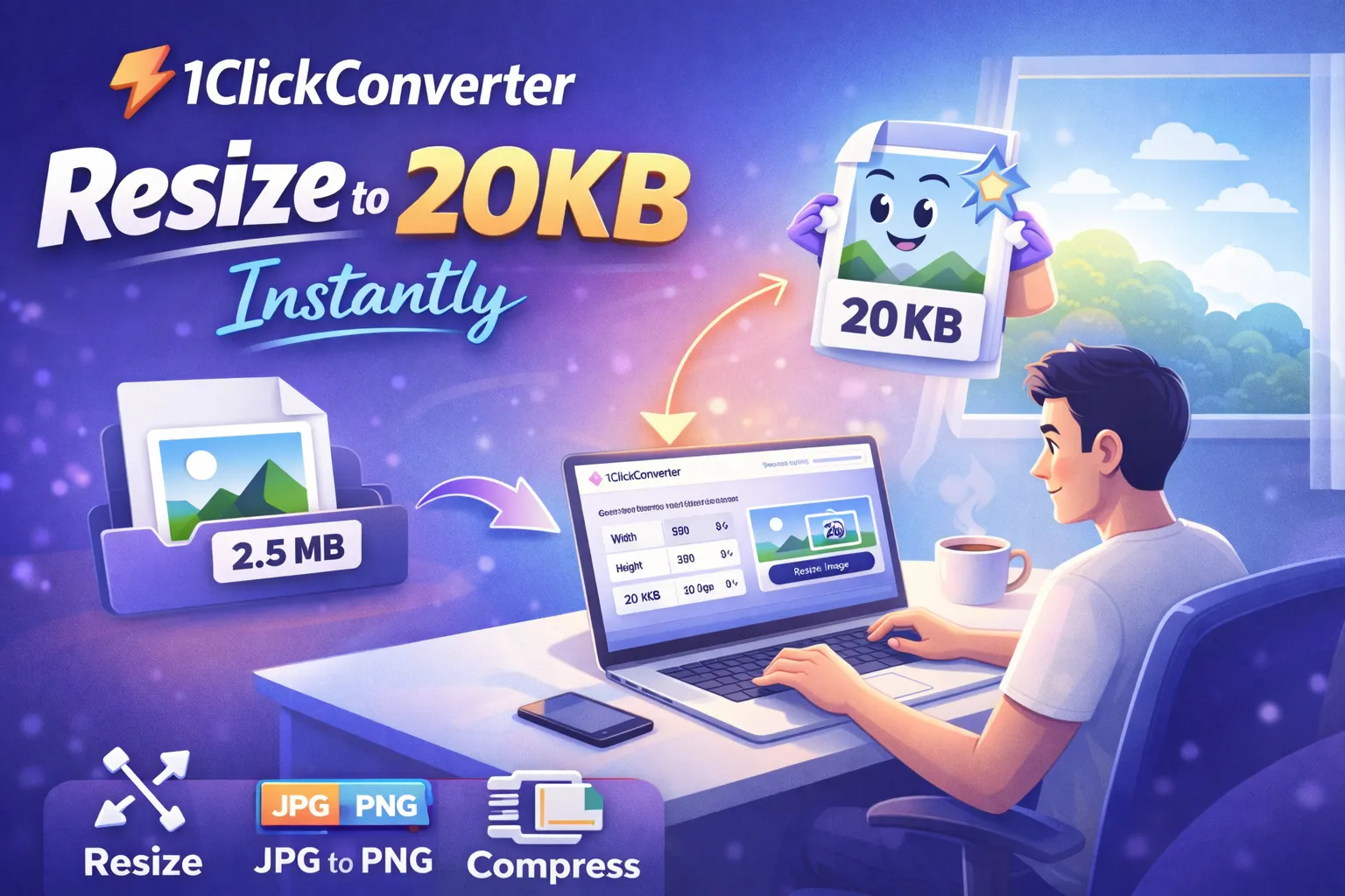 1ClickConverter 제품 배너