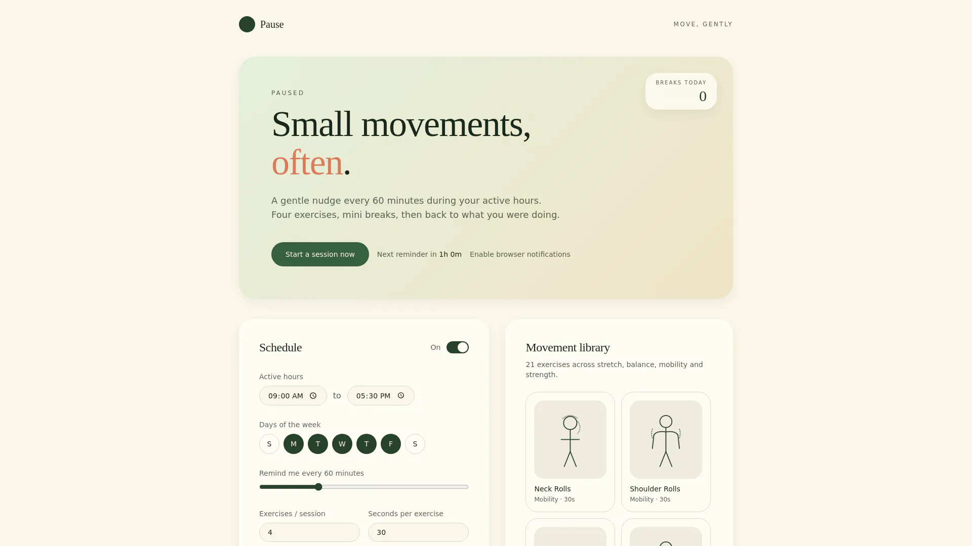 Small Movements, Often gallery image