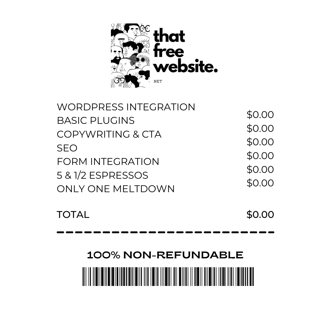 Ese sitio web gratuito. - Solo su agencia promedio de diseño web gratuito media 1