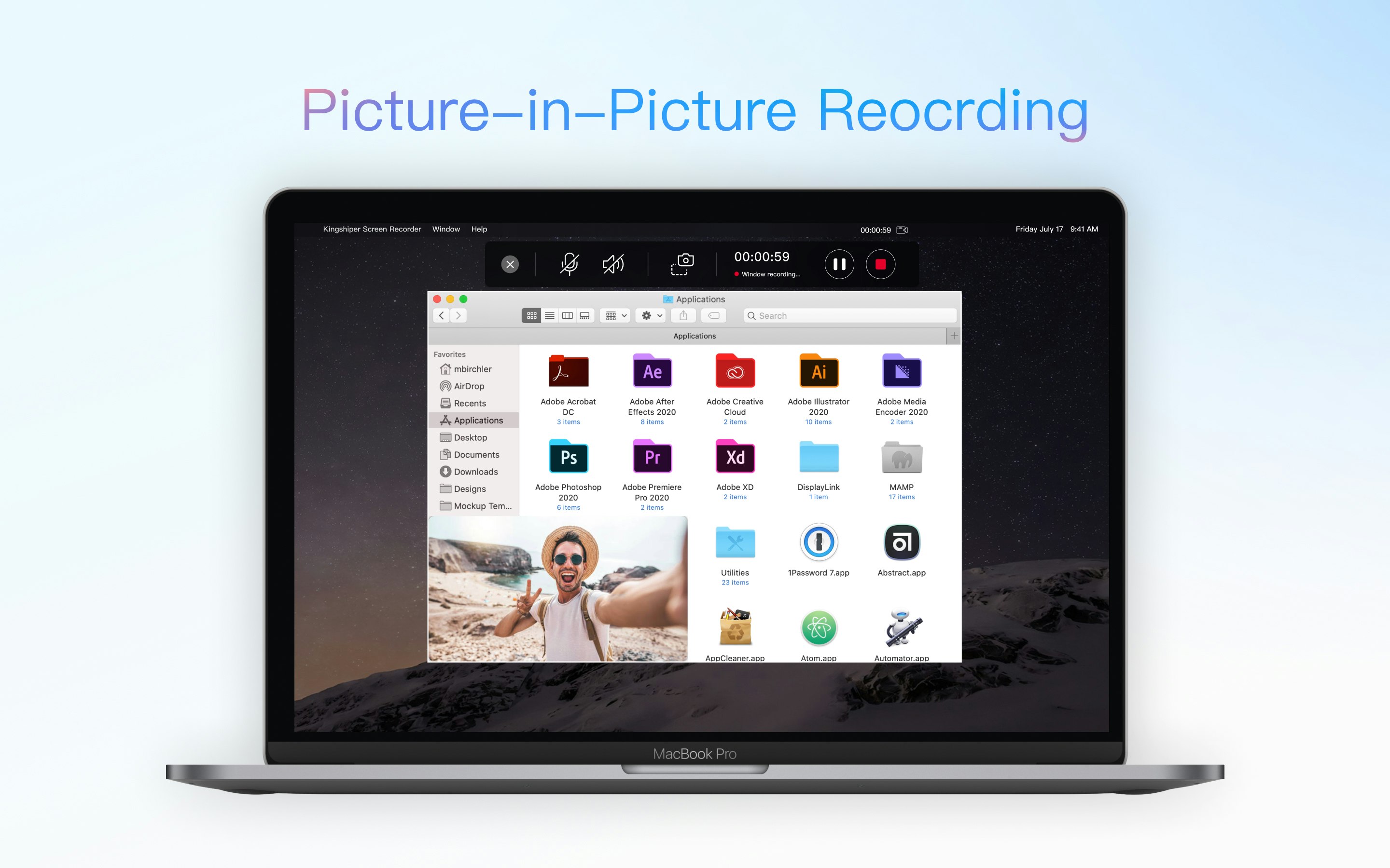 MacのKingshiperスクリーンレコーダー - あなたのMacでの録音と音声レコードを簡単に選りがちですメディア3