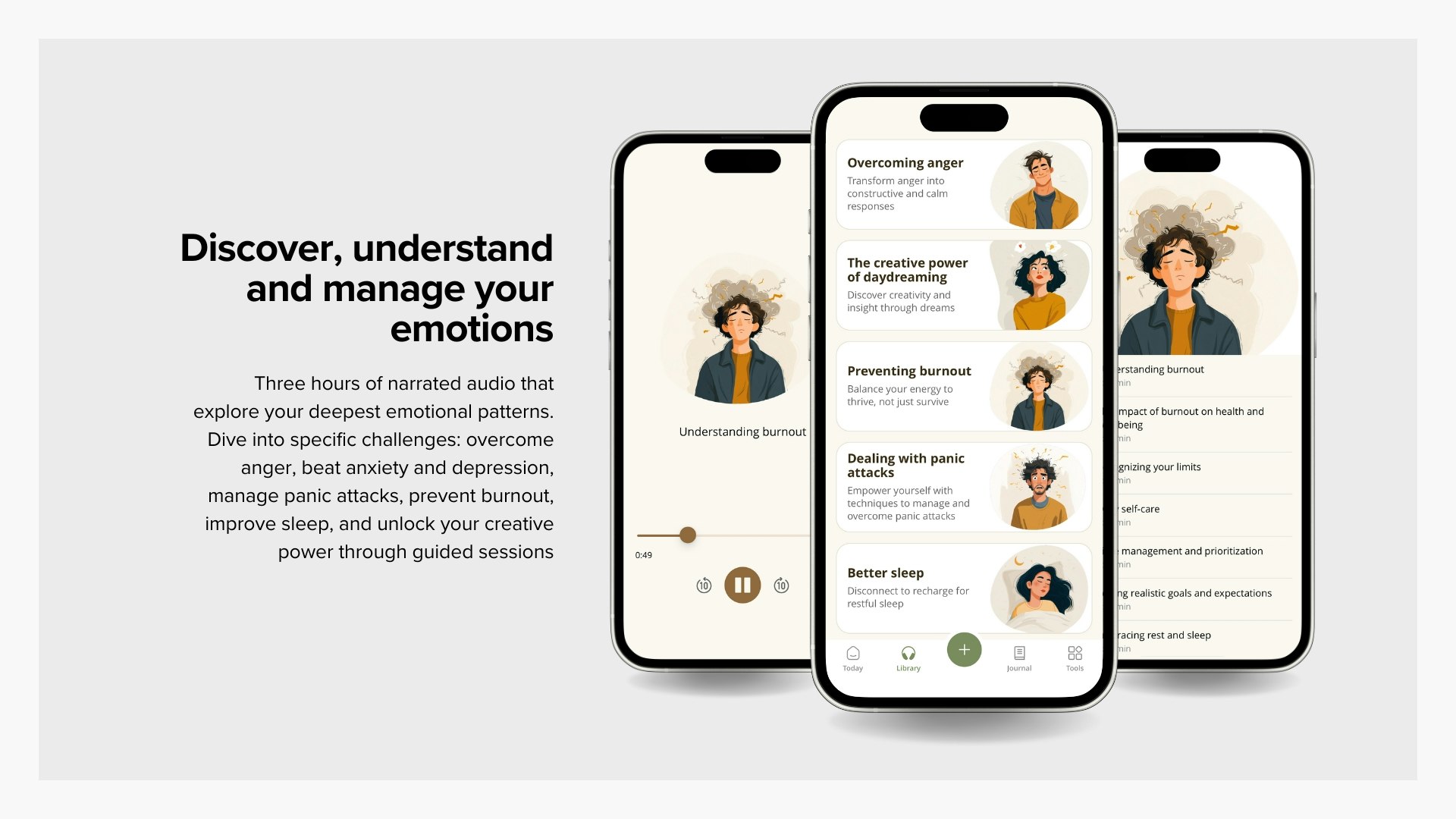 Plesso: mental health app - Screenshot 2 showing product features and functionality