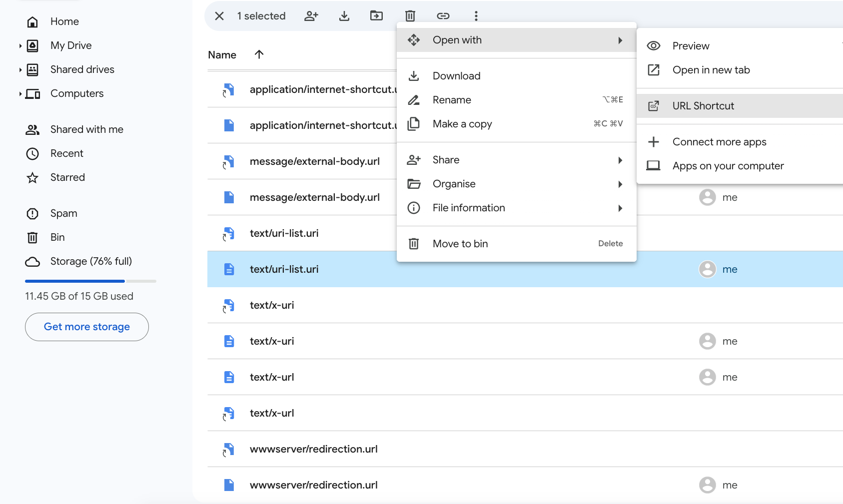 Google Drive ™의 URL 바로 가기 - 한 번의 클릭으로 Google 드라이브에 저장된 URL 바로 가기 파일 열기 미디어 3
