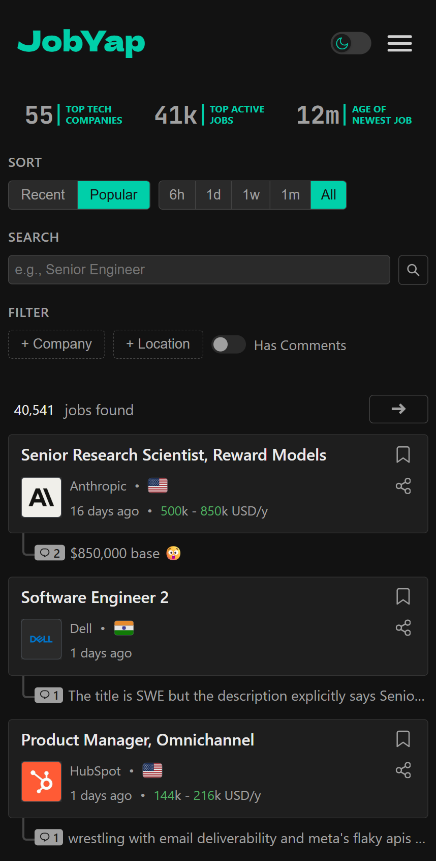Poll option Dark image