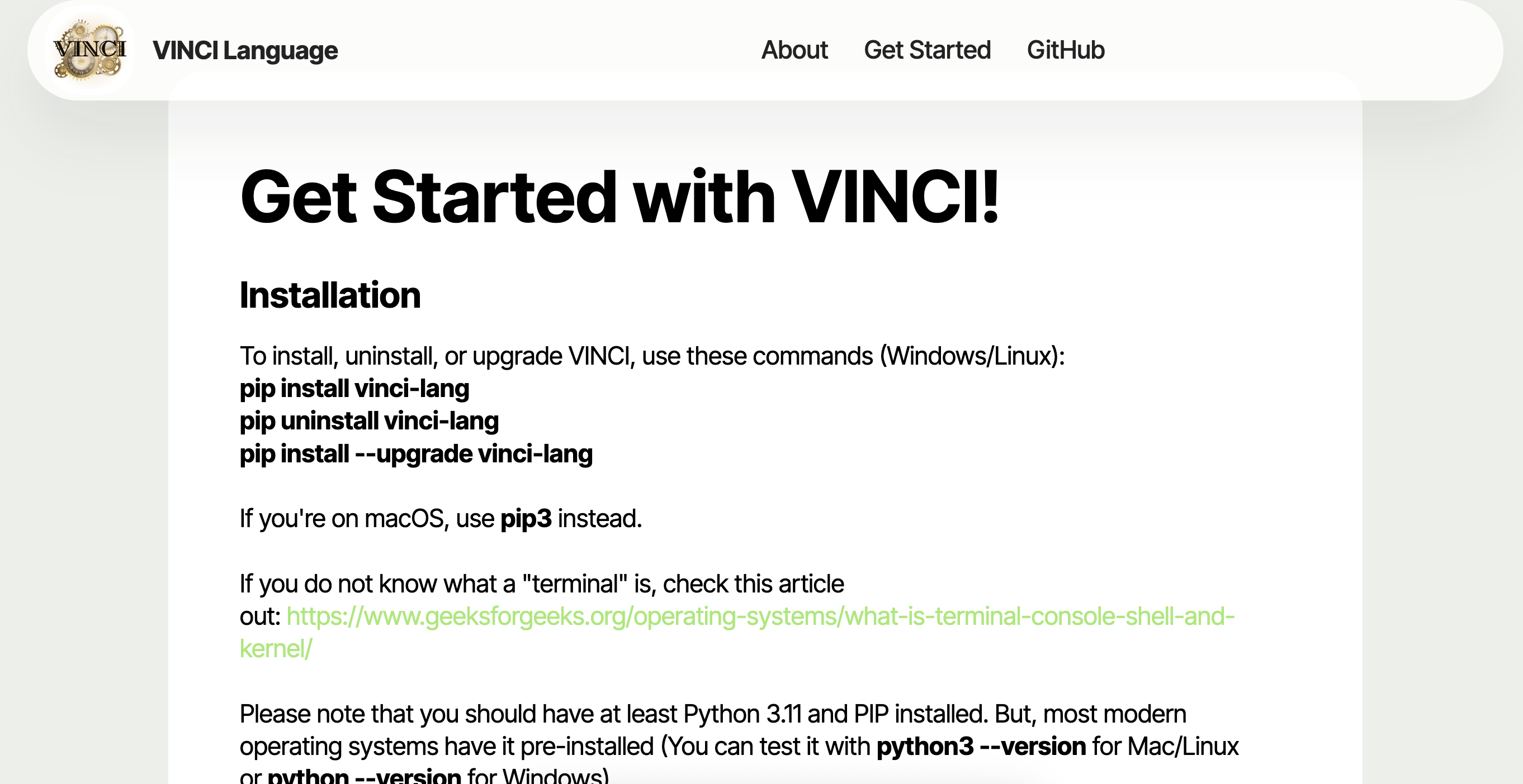 VINCI Language gallery image