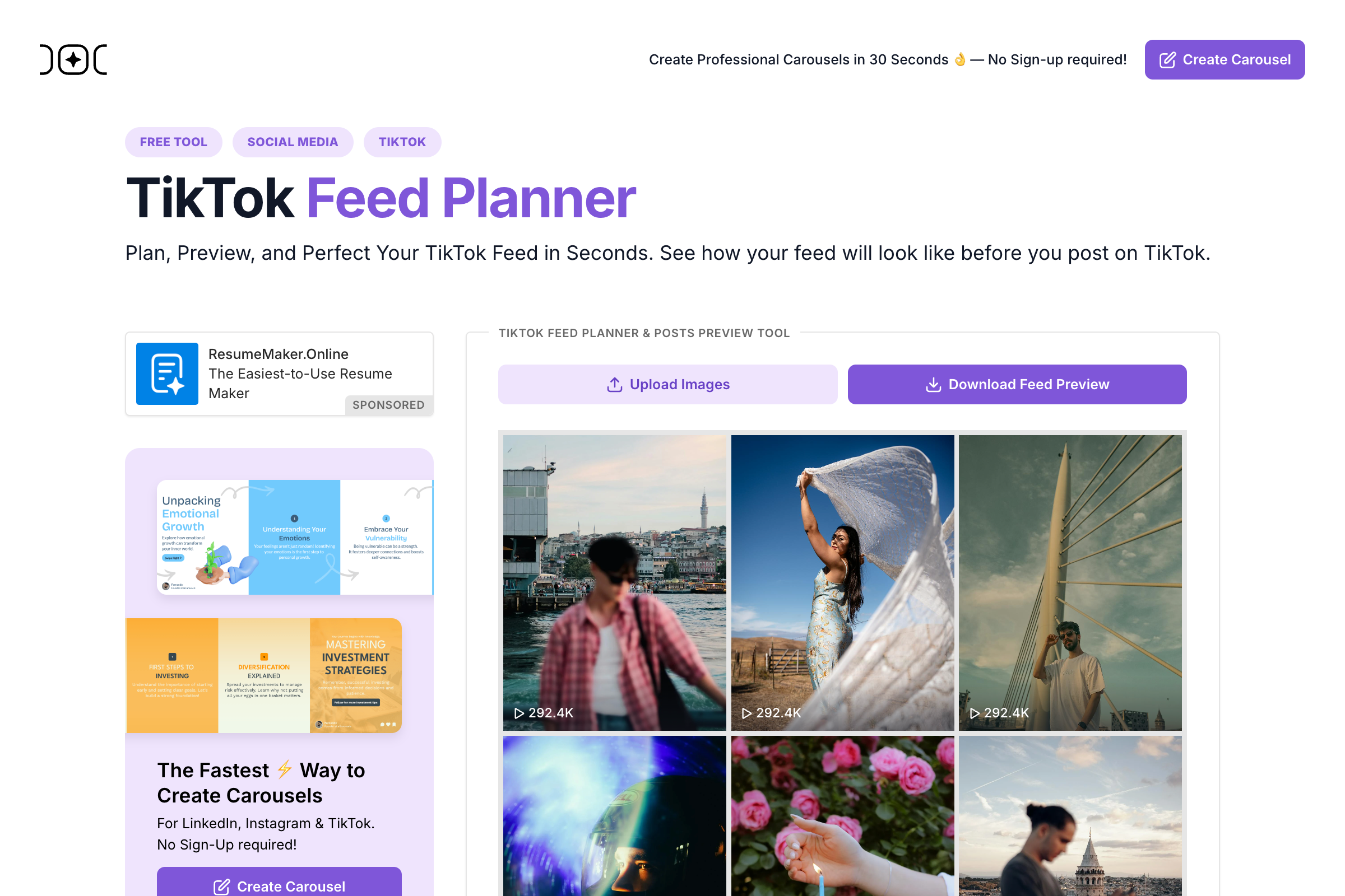TIKTOK FEED PLANNER media 1