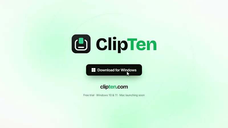 ClipTen screenshot 1 (video preview)