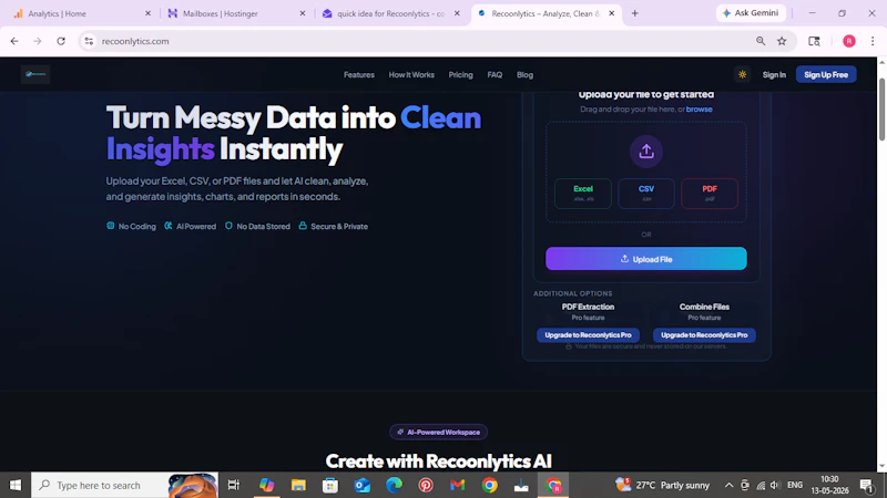 Recoonlytics screenshot 1