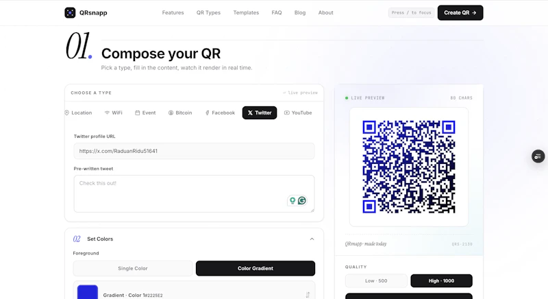 QRsnapp screenshot 2