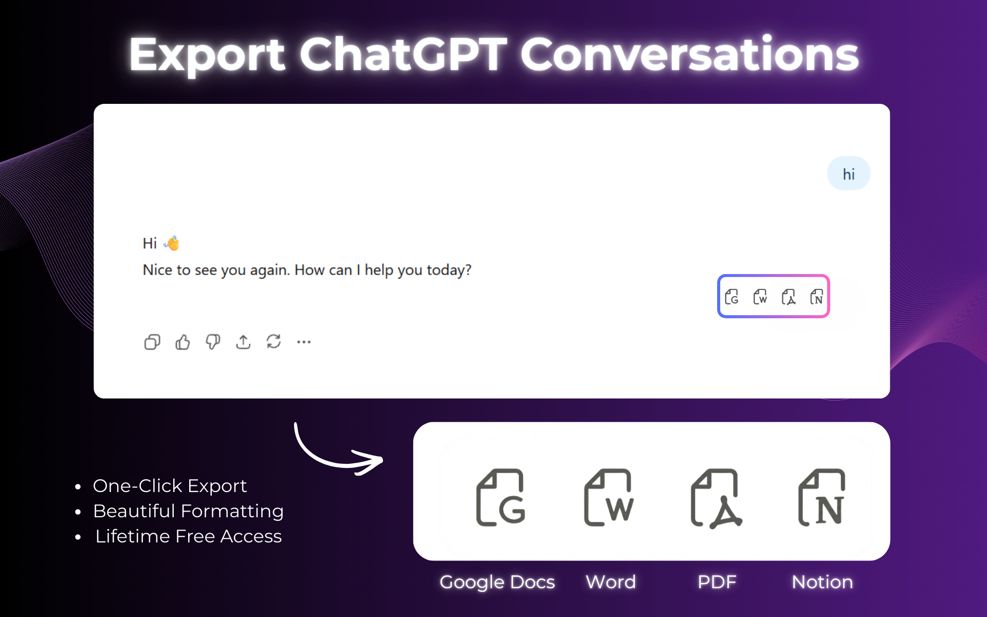 Export ChatGPT Conversation gallery image