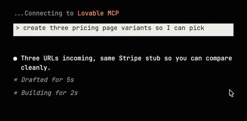 Lovable MCP Server screenshot 2