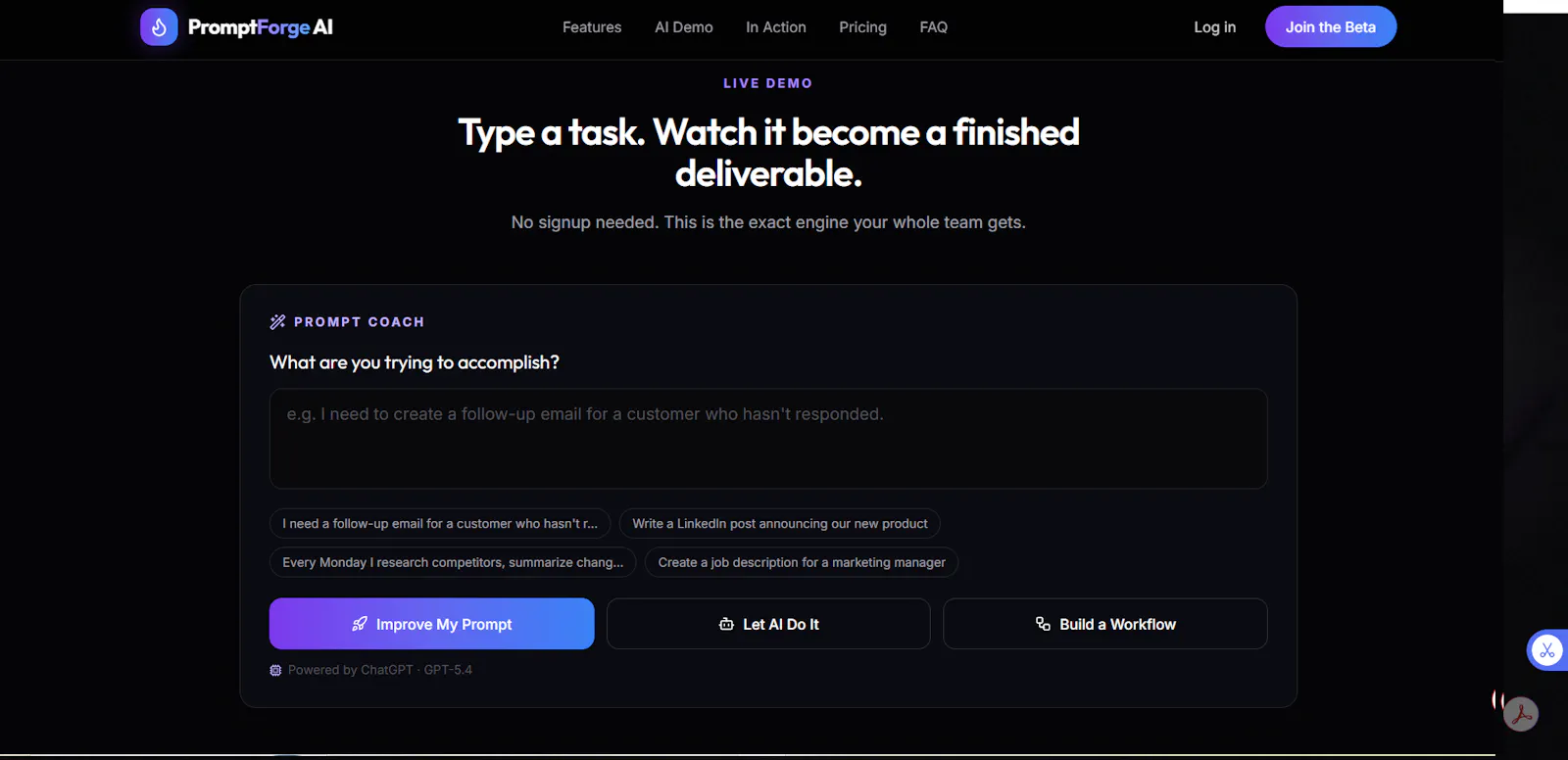PromptForge AI screenshot 3