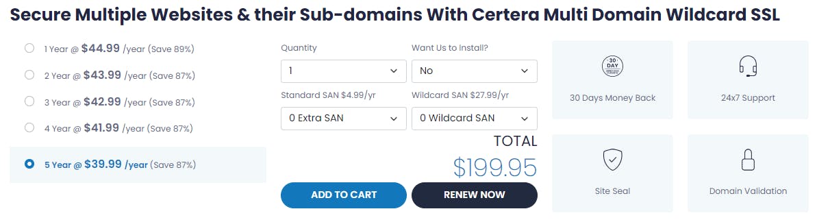 Certera Multi Domain Wildcard SSL (Flex) media 1