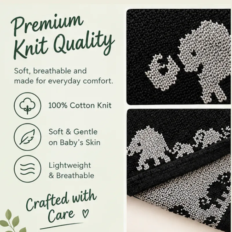 Personalized Elephant Knit Blanket screenshot 1
