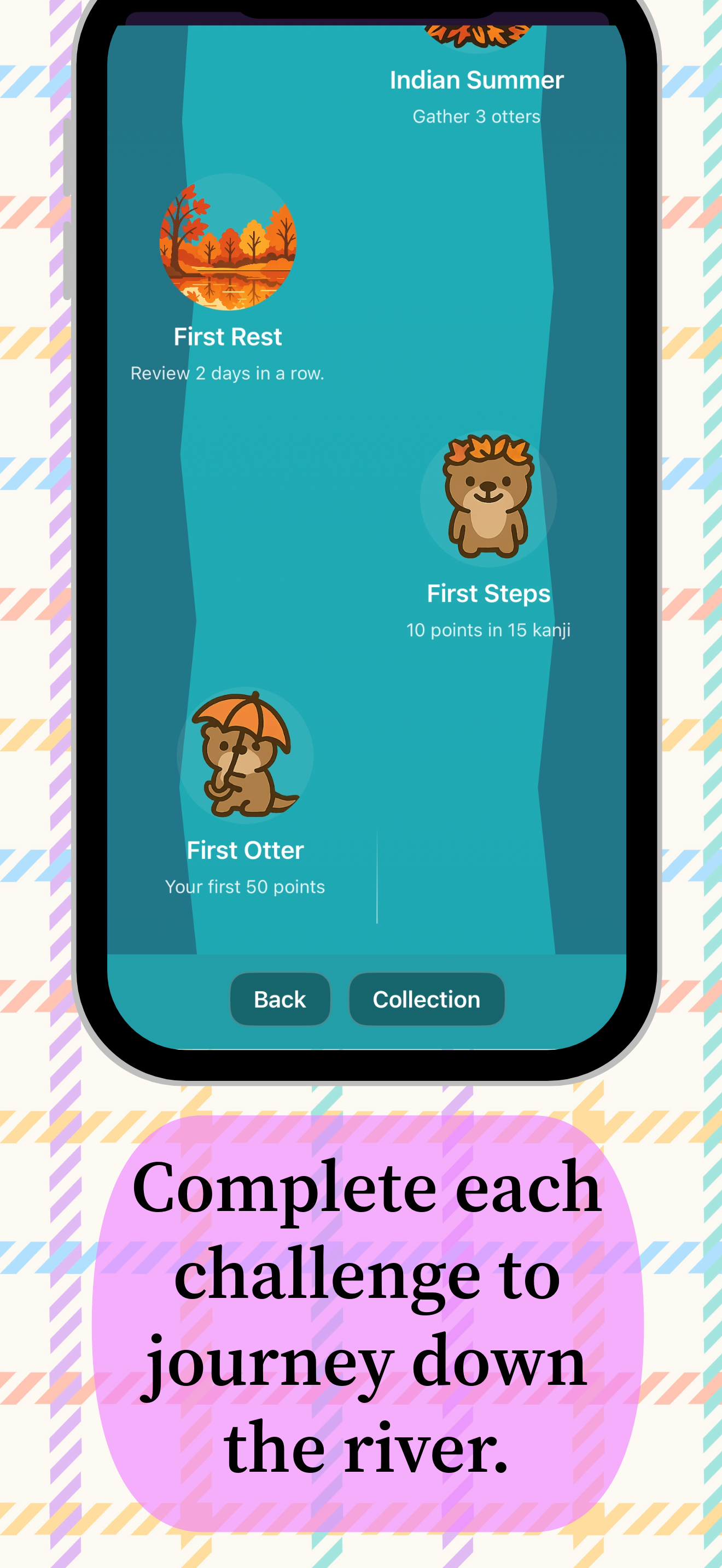 Média Jlpt Kanji Otter Adventure iOS - Apprenez Kanji dans une aventure 2