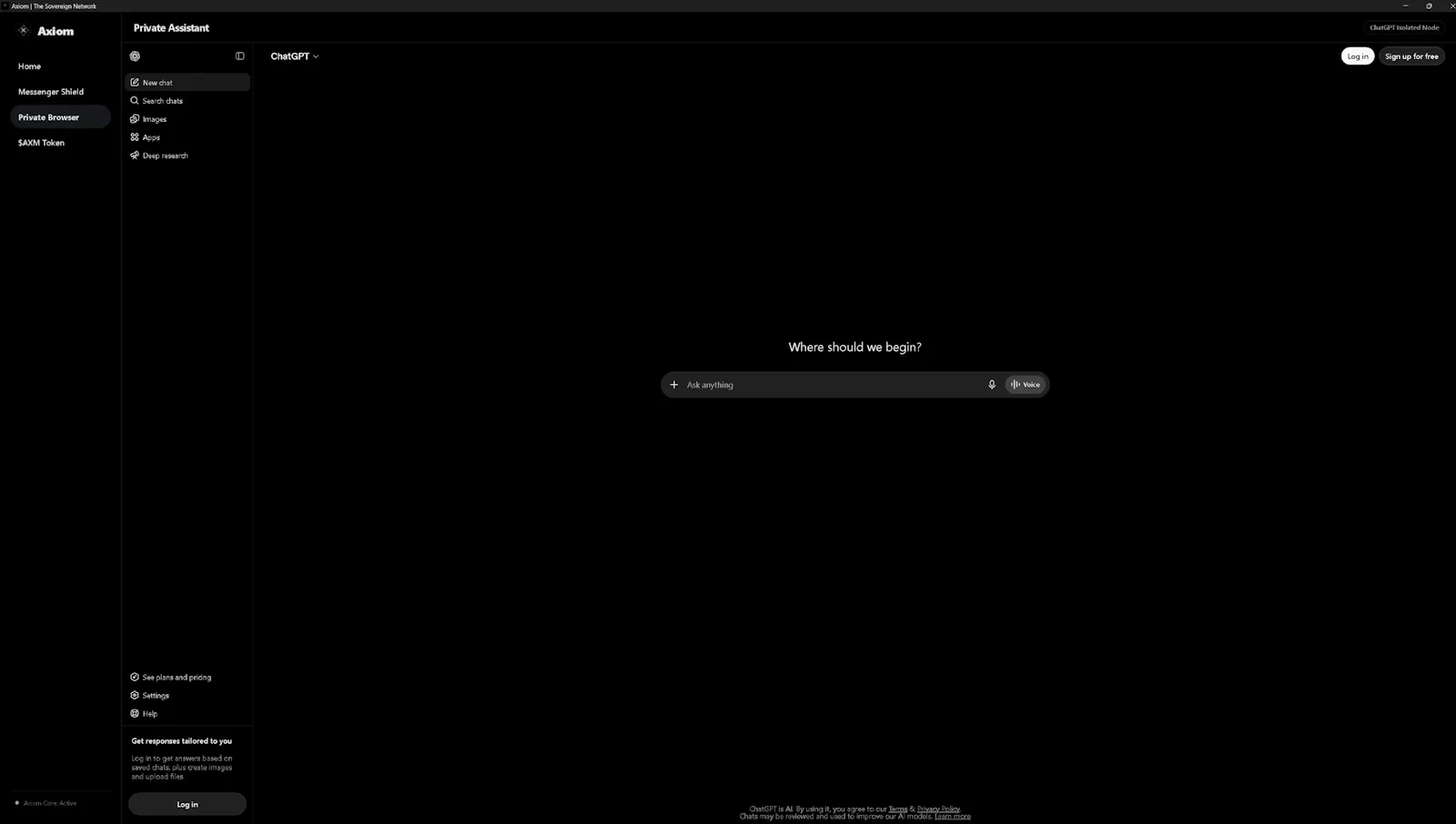 Axiom screenshot 3