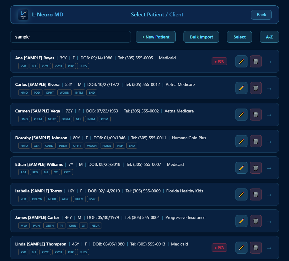 L-Neuro MD - Screenshot 5 showing product features and functionality