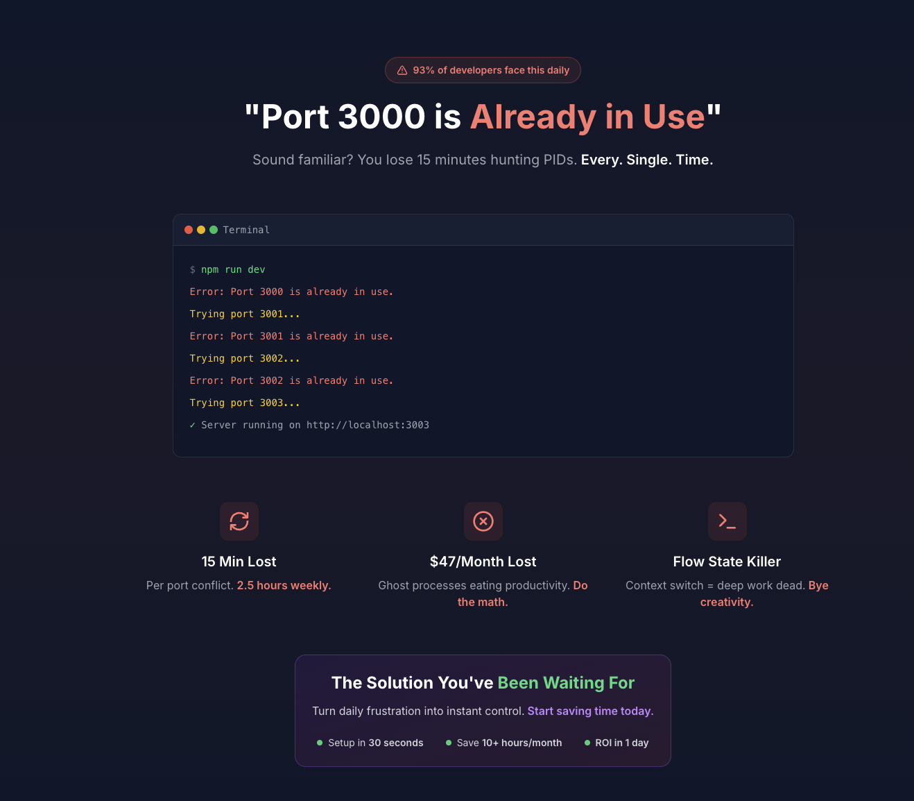 Portless - End port conflicts forever gallery image