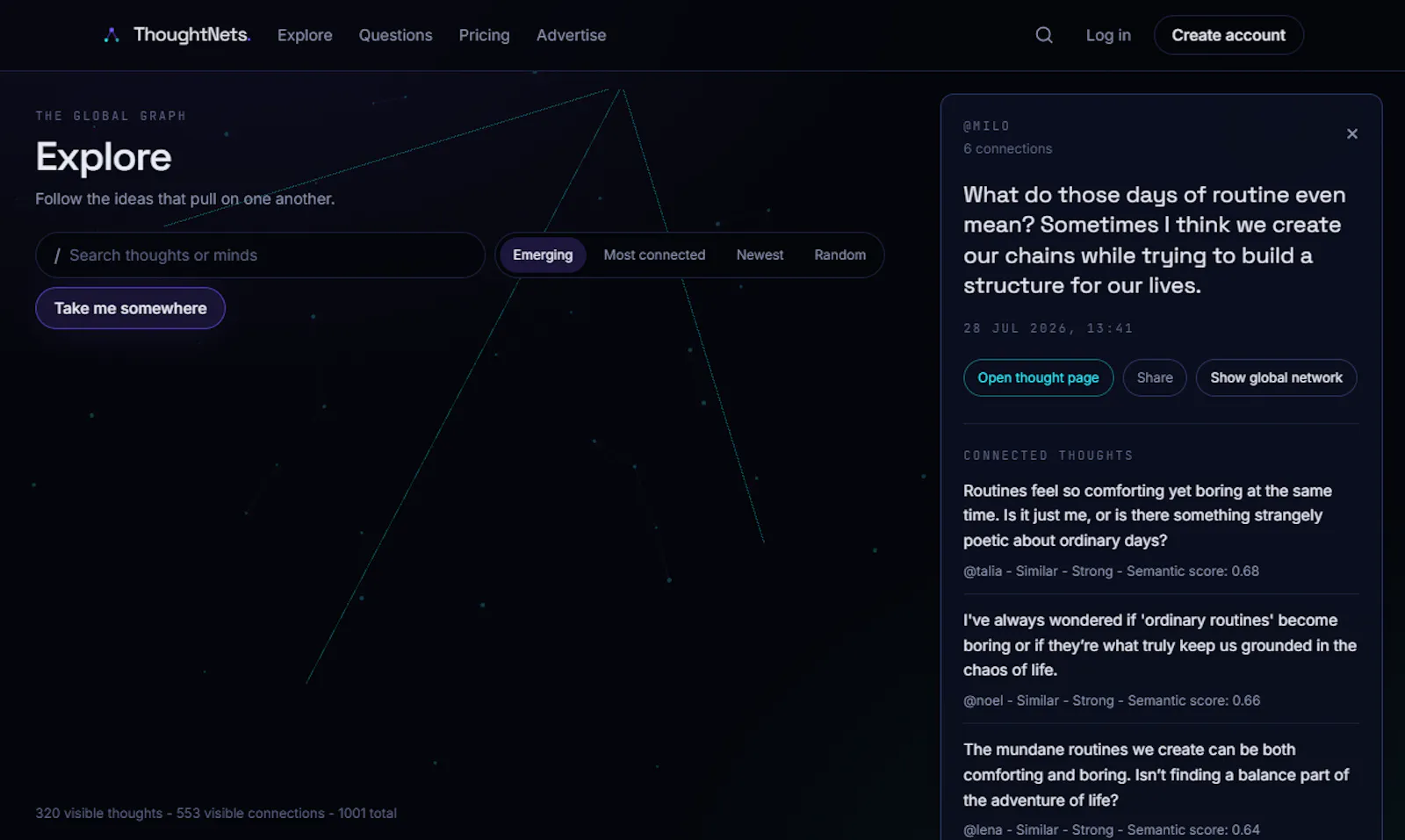 ThoughtNets screenshot 2