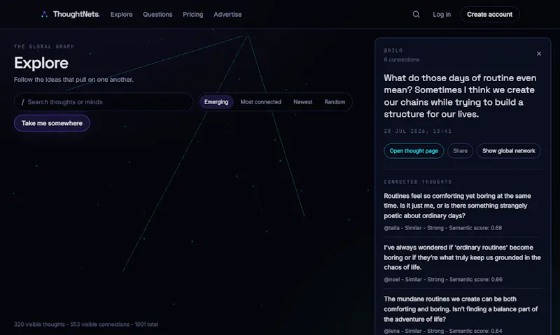 ThoughtNets screenshot 2