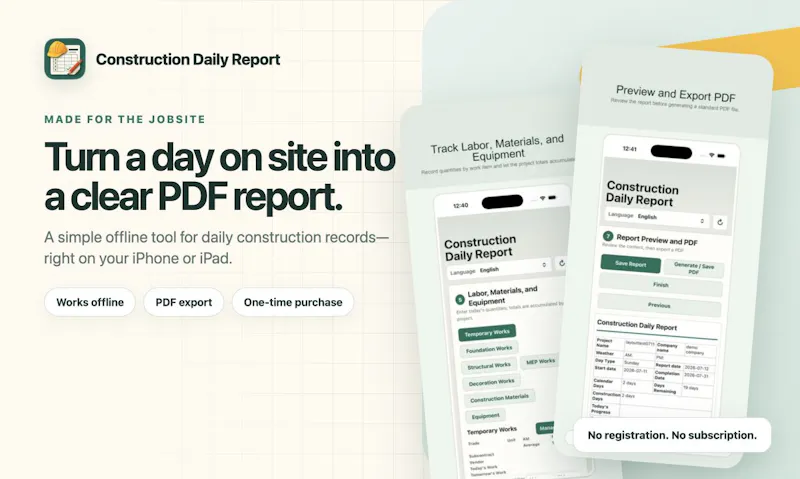 Construction Daily Report screenshot 3