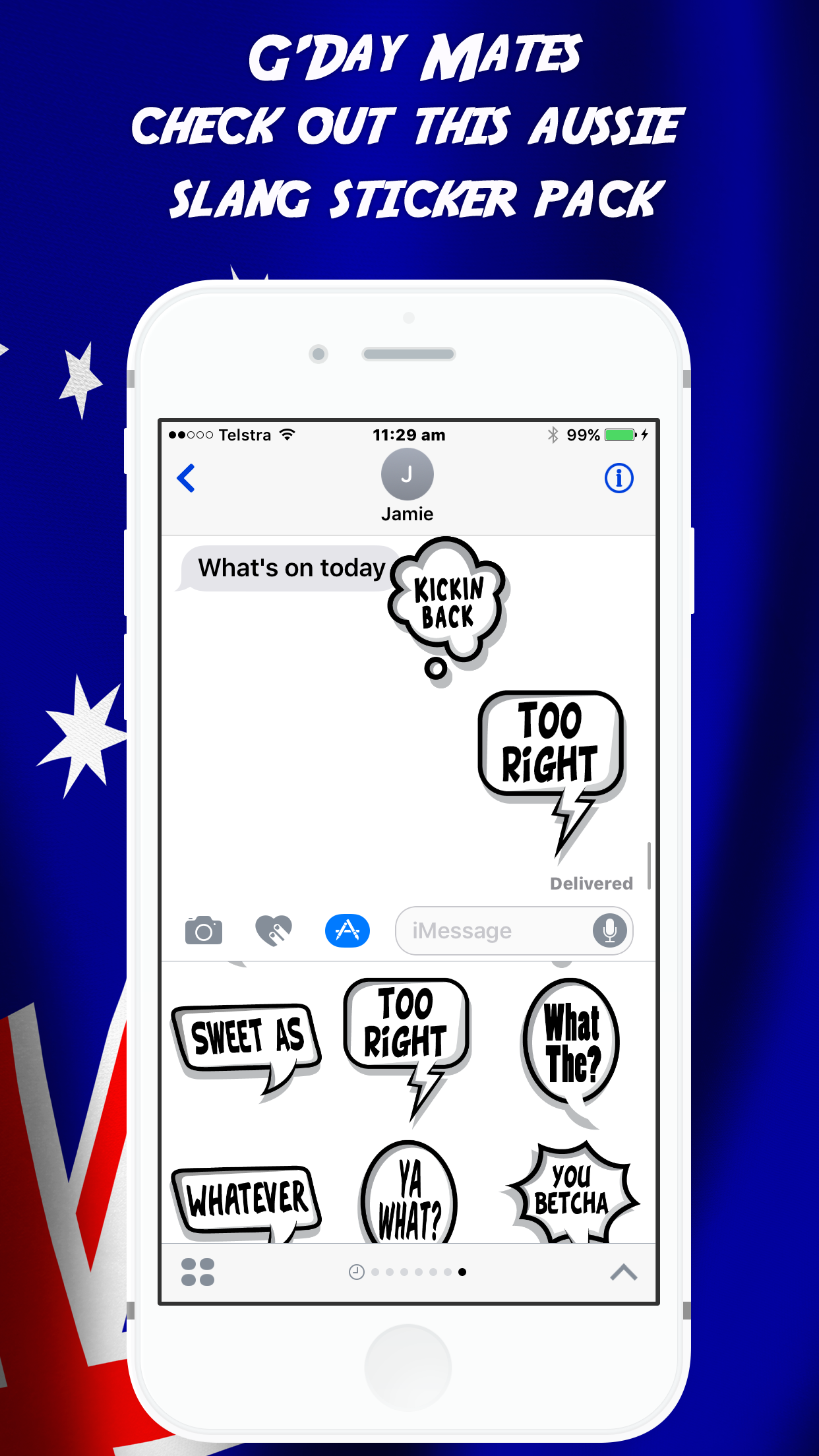 Aussie Slang Stickers gallery image