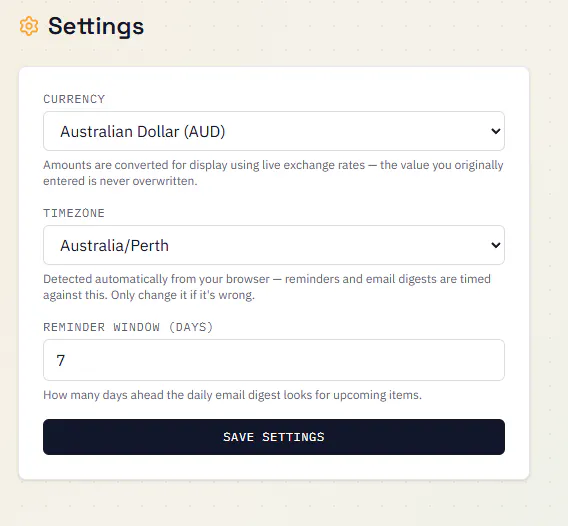 Life Dashboard gallery image