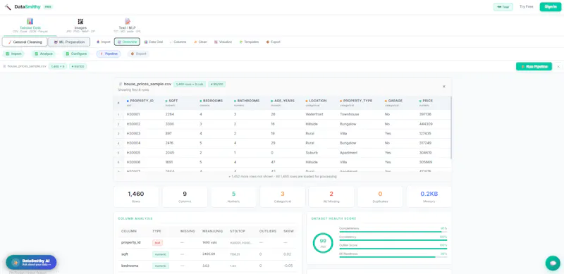 DataSmithy - Data Engineering Platform  screenshot 2