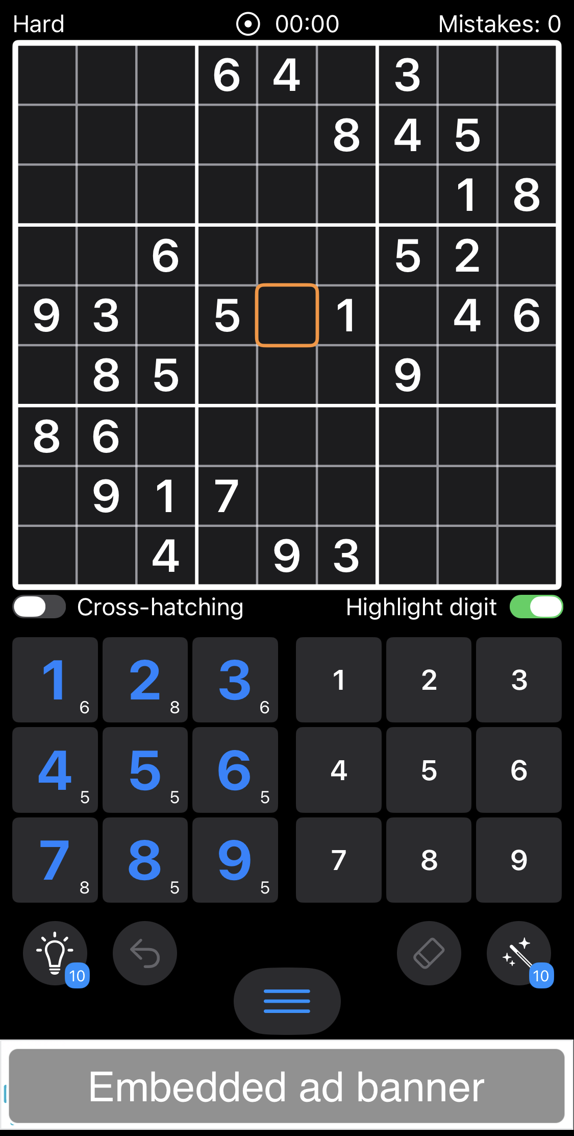 Pure Sudoku! - Main product screenshot demonstrating key features and user interface