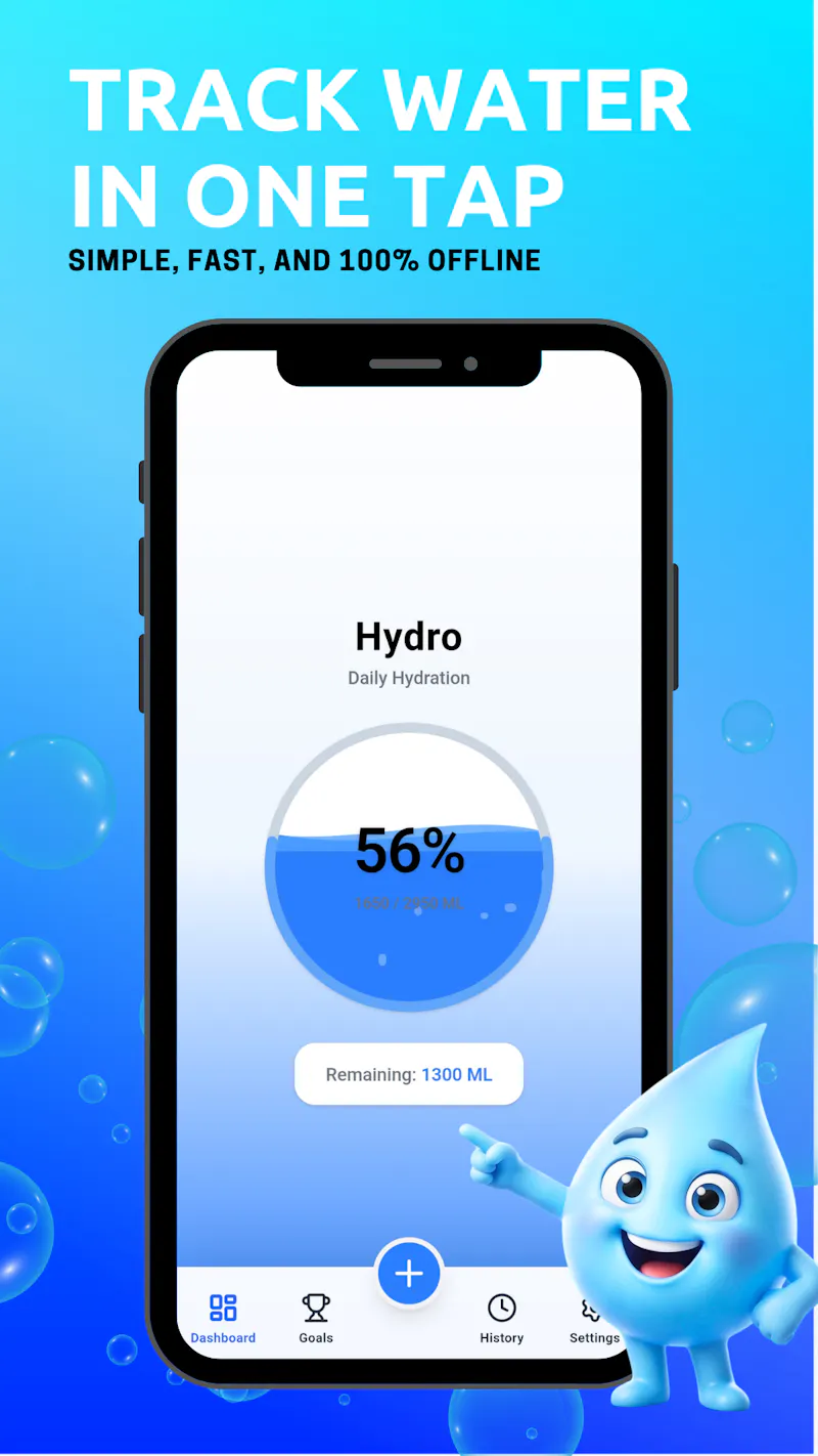 Hydro: Offline Water Tracker screenshot 1